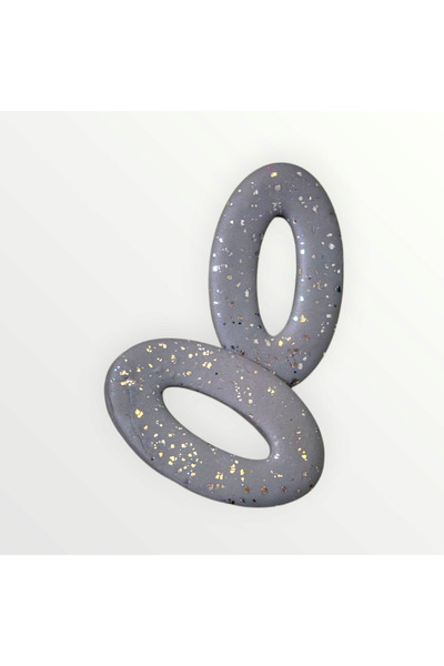 Lu Atelier Silva- Handmade Special Design Shiny Polymer Clay Earrings