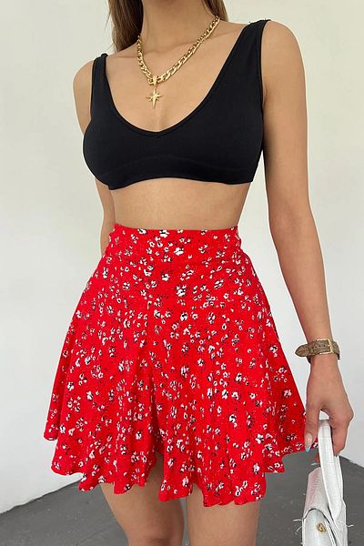 Depox Women's Viscose Fabric Summer Shorts Skirt
