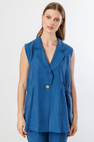 Mi Pret a Porter Mi Jacket Collar Linen Vest