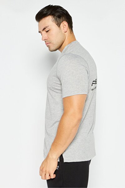 Reebok Men Sportswear Fit Short Sleeve Training T-shirts, Grey