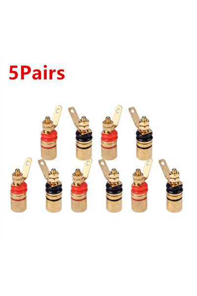 Choice4 10PCS 2-10pcs Gold Plated Amplifier Speaker Terminal Binding Post Ban...