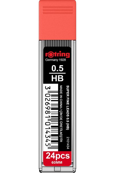 Rotring Graphite Leads 0.5 HB - Set of 24 Rotring