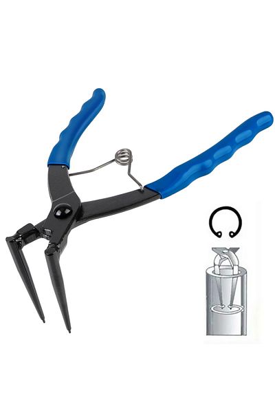 Choice Blue 90 Degrees Bending Pliers Long Nose Bent Heavy-duty Cylinder Internal Ring Remover Snap-ring Pl