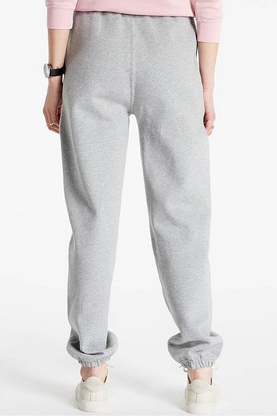 Nike Solo Swoosh Fleece Παντελόνι Βαμβακερό Ανοιχτό Χαλαρό Ψηλόμεσο Γυναικείο Φούτερ Γκρι
