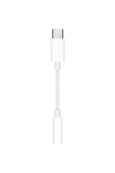 Apple USB-C to Headphone Jack Adapter, High-Quality Audio – White