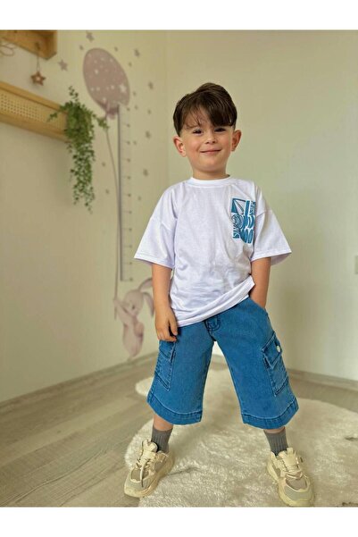 RAPAPA Boy's Holiday Capri Shorts Suit 5800-8