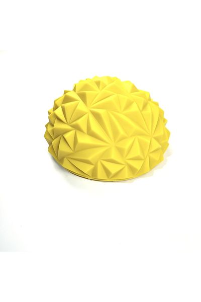 Choice Yellow 1pc Yoga Exercise Pineapple Ball, Half Round Foot Massage Ball, Balance Ball For Body Trainin