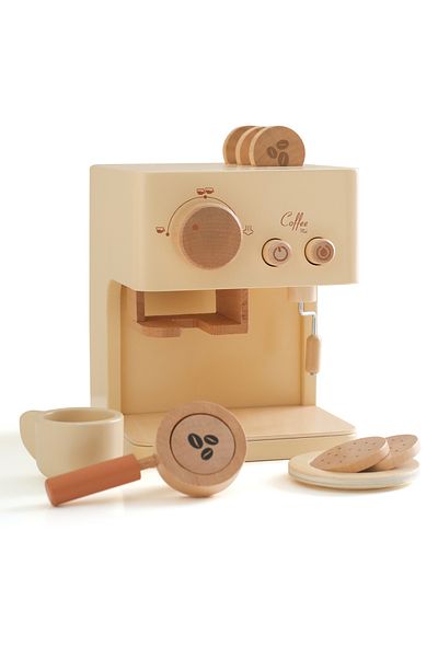 Choice Coffe Machine 10pc Baby Coffee Machine Toy Set Wooden Kitchen Supplies Coffee Machine Model Children