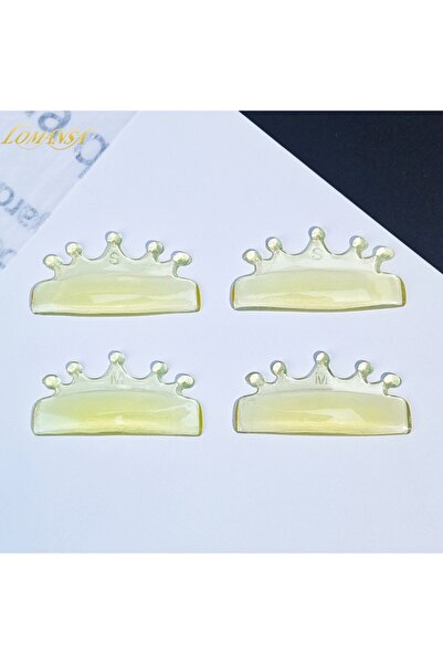 Choice1 زوجان من وسادات تجعيد الرموش السيليكونية من لومانسا الصفراء، قضبان تثبيت الرموش اللاصقة، واقي رفع الرموش ثلاثي الأبعاد