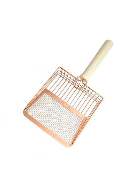 Choice Gold 2 in 1 Stainless Steel Cat Litter Scoop Durable Mesh Kitten Litter Cleaner Pet Cleaning Tools w