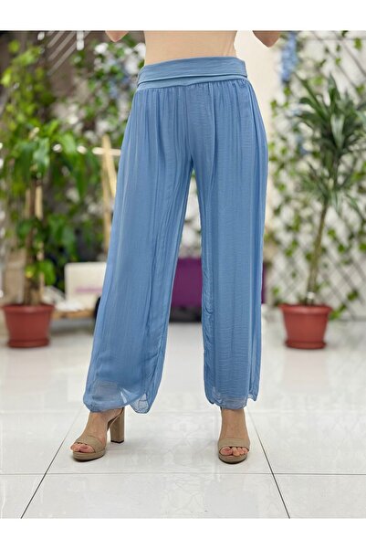 Punta Otantik NP203007 Італійські шовкові штани, сині