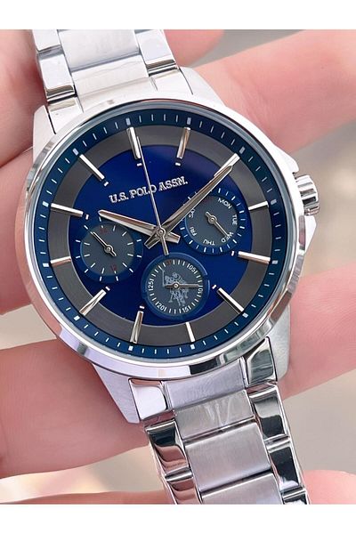 U.S. Polo Assn. U.S.Polo Assn Steel Cord Inner Functions Active 5 Atm Water Resistant Men's Wristwatch Uspa.Fs1000.0