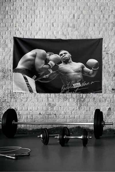 Vagonik Mike Tyson Wall Covering Tapiserie de perete Tesatura de prima calitate