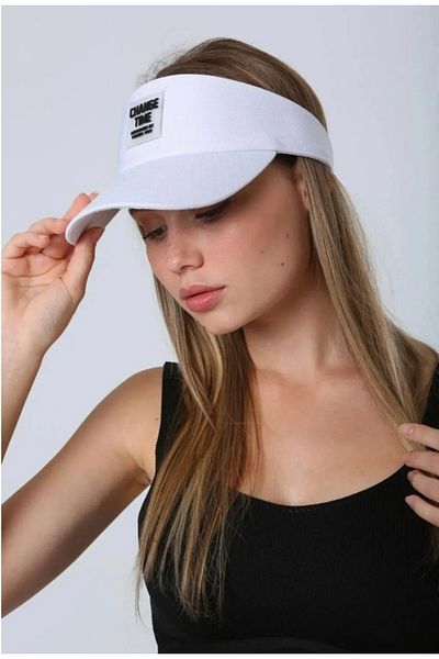 FRESCO SCARFS Unisex Tennis Visor - UV Protection Cotton Visor, Velcro Adjustable Back Hat