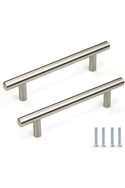Generic AL ARQAM 2Pcs 128mm Kitchen Cabinet Door Handles – Sleek & Durable Drawer Pulls Set