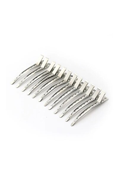 Choice فضي 【مبيعات ساخنة】مشابك منقار البط المعدنية المقاومة للصدأ لتصفيف الشع...