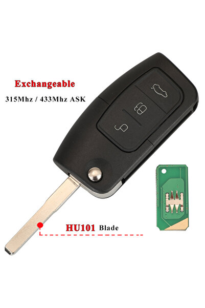 Choice6 مفتاح HU101 بدون شريحة، جينغيوكين، بتردد 315/433 ميجاهرتز، 4D63 4D60،...