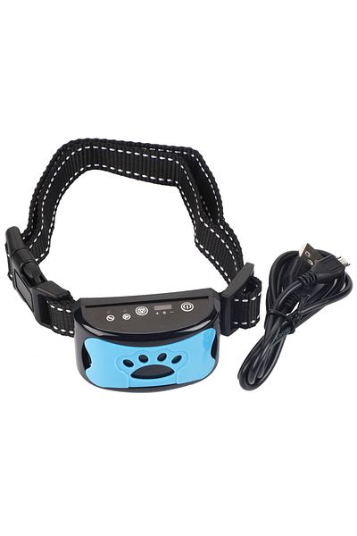 Choice Blue Dog Pet Anti Barking Device Usb Electric Ultrasonic Dogs Training Collar Dog Stop Barking Vibra