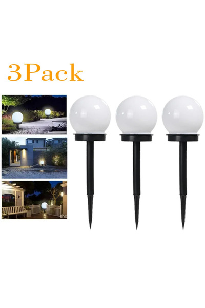 Heinast 3 عبوات من 1/3/6/9 قطع من مصابيح LED تعمل بالطاقة الشمسية، إضاءة طاقة...