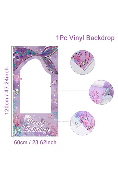 Choice إطار صورة حورية البحر من الياقوت الأزرق الداكن، خلفية ذيل حورية البحر ...