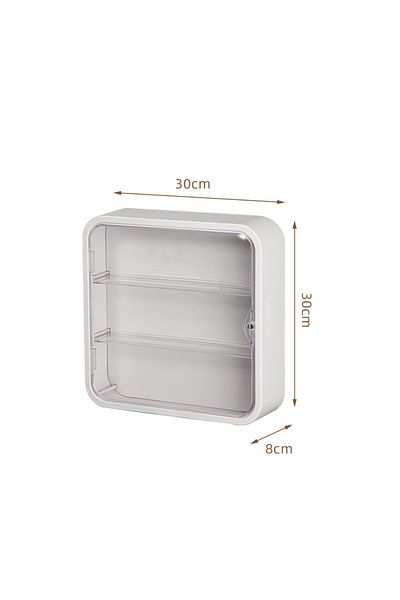 Choice 1PCS White Wall Mounted Showcase Clear Acrylic Blind Box Jewelry Figures Display Case Figures Stand