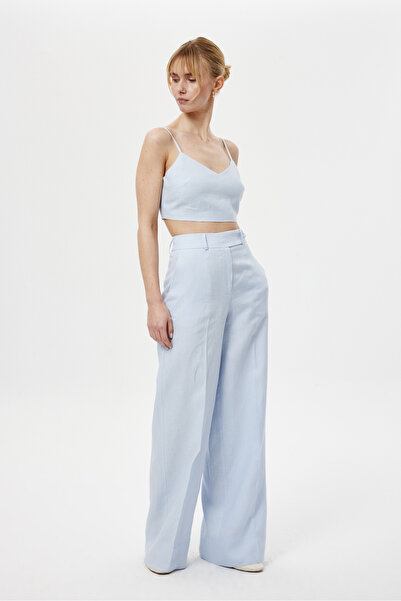 NAGRADA Loose-Fit Keten Pantolon MAVİ