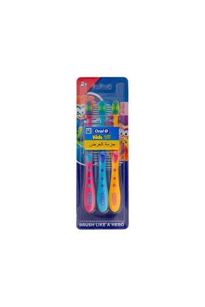 Oral-B Kids Super Star Extra Soft Toothbrush 2+ Years - 3 Pieces