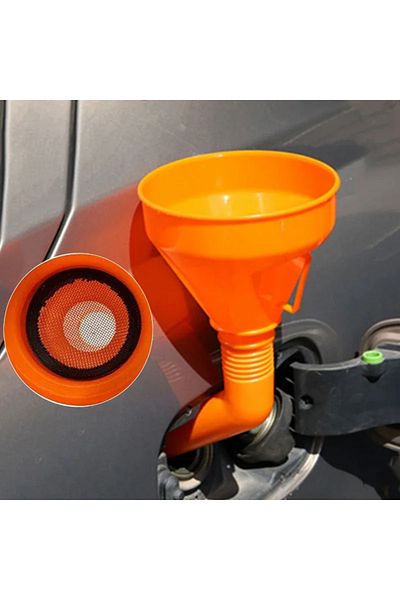 Choice Refueling Funnel With Filter Motorcycle Refuel Gasoline Engine Oil Funnel Moto Car Long Mouth Fun...