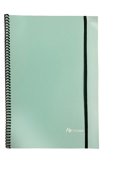 FLY COLOR Spiral Presentation File 40 Ring Turquoise