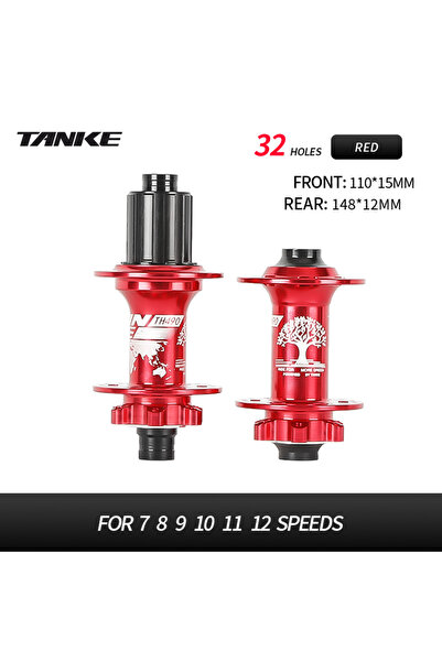 Choice 6 مسامير 32H HG أحمر FR TANKE-Boost 12x148، 15x110، محور دراجة من الأل...