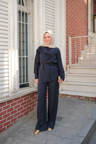 LOCCO Women's Begonia Suit Navy Blue