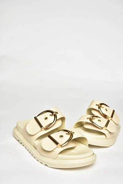 Fox Shoes U725792009 Бежеві жіночі капці