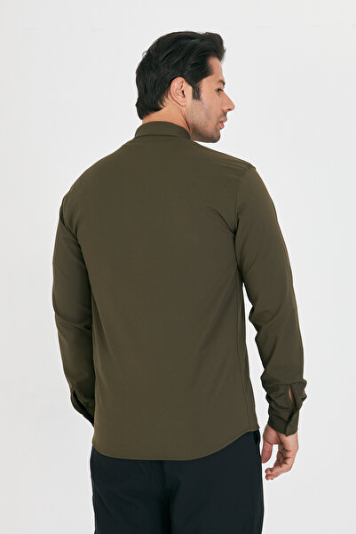 masso moda Slim Fit Judge Collar Men's Shirt Suitable for Daily Use