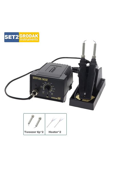 Choice EU GORDAK-902-B GORDAK 902 Portable Tweezers Soldering Station 220V 75W Adjustable Electric Heating