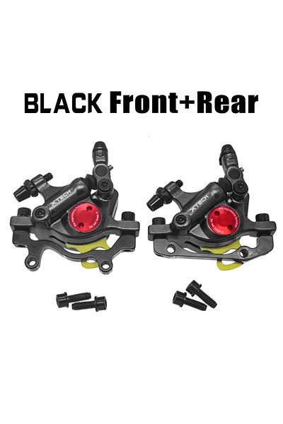 GOLDIX Black A Pair ZOOM XTECH HB100 MTB Hydraulic Disc Calipers Front and Rear Rotor G3 160/180MM MT200 M3