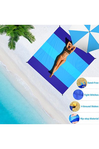 Choice Multi Cybeach Blanket, Waterproof And Sandproof Large 2-3 Adult Light Picnic Mat Travel Camping Hiki