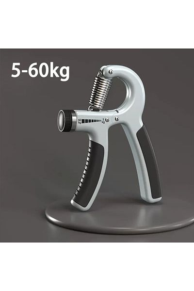 Choice Basic-GRAY 5-100Kg Hand Gripper Gym Wrist Expander Hand Strengthener Adjustable Dynamometer Hand Gri