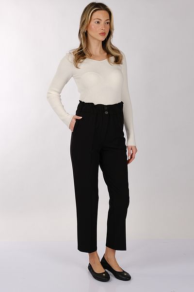 MODİVA Modiva Minimalist High Waist Crop Pants - Casual & Business