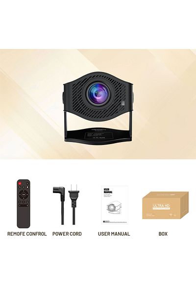 Choice Eu plug HM-2GB8GB-HEI Projector HM400 PRO 4K Android11 Dual Wifi6 200ANSI H716 BT5.0 1080P 1280*720P