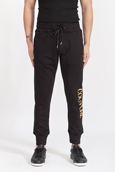 VERSACE JEANS COUTURE Lastikli Bel Slim Fit Siyah Erkek Eşofman Altı 74gaat01...
