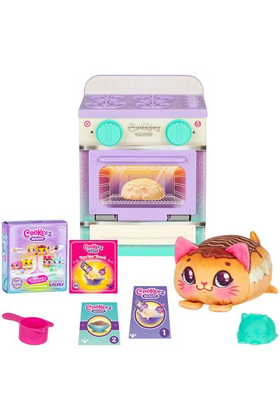 Cookeez Makery Oven Playset Assorted 1 Piece (Style May Vary) Scented Interactive Plush Toy|Soft Toy