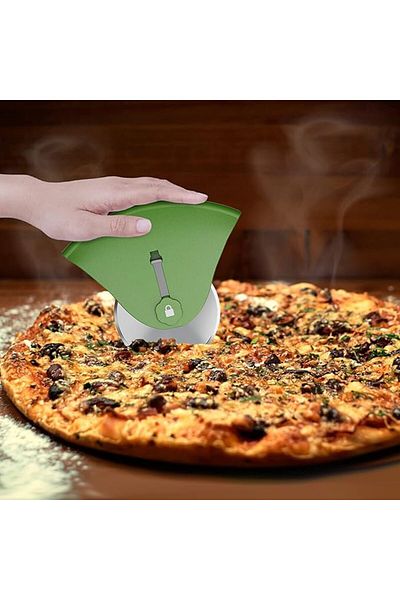 GENERIC4 Stainless steel pizza cutter with plastic handle