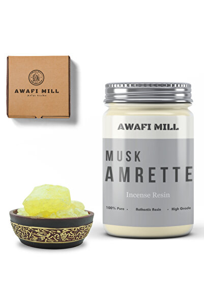 AWAFI MILL مسك مغربي | راتنج البخور - زجاجة ١٠٠ غرام / ٣.٥ أونصة