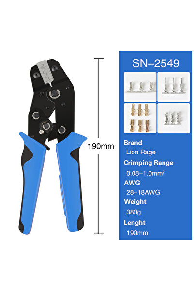 choice2 أداة يدوية ذاتية الضبط لتجعيد أطراف توصيل السيارات SN2549، أداة تجعيد...