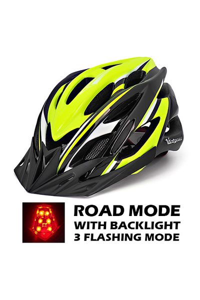 Choice Bkyellow-backlight Victgoal Bicycle Helmet Men's Ultralight Taillight Led Mtb Road Bike Helmet Cycli