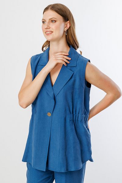 Mi Pret a Porter Mi Jacket Collar Linen Vest
