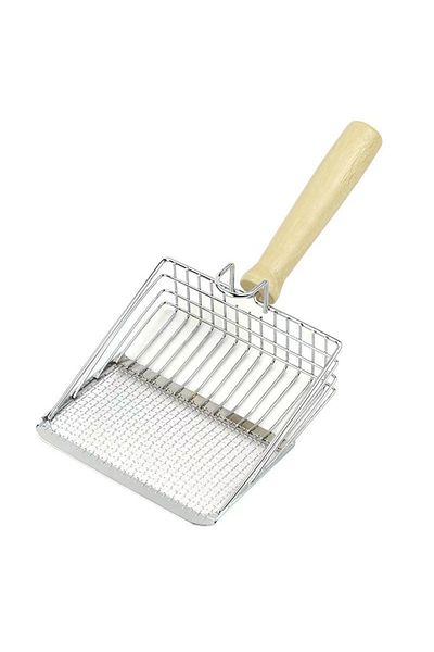 Choice Silver 2 in 1 Stainless Steel Cat Litter Scoop Durable Mesh Kitten Litter Cleaner Pet Cleaning Tools