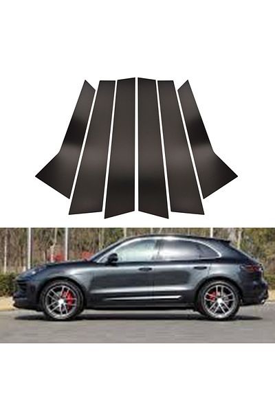 Choice Fit For Porsche Porsche Macan 2014-22 Black Pillar Posts Door Window Trim Cover