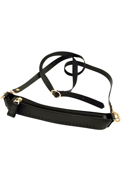 angel çanta aksesuar Angel Bag Accessory Athens Model Black Color Bag Making Set with Light Gold Metal