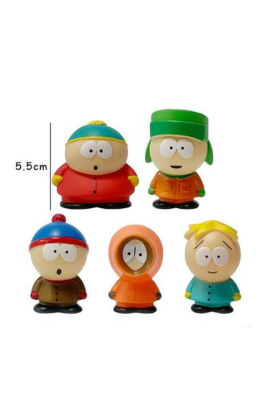 BANDAI A 5pcs/Lot PVC Southern Park Action Figure Toys Popular Model Creative Austral Park Toys for Childr.